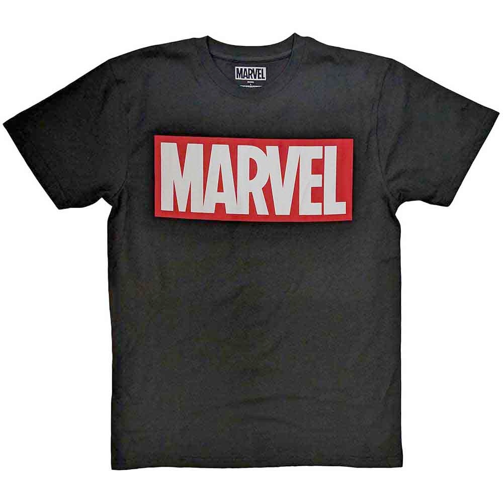 Marvel - Box Logo Herren TShirt - Schwarz